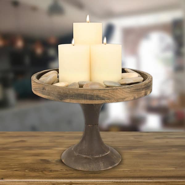 19X740CAB Oak Cabinet Candle Stand, Candle Votive Stands