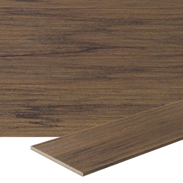 Composite Legacy 1/2 in. x 12 in. x 12 ft. Square Pecan Composite Fascia (Actual: 0.58 in. x 11.95 in. x 12 ft.)