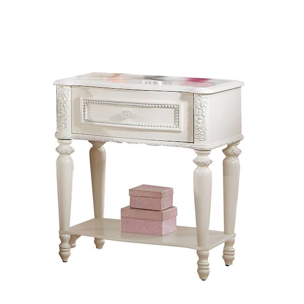 Acme Furniture Dorothy Ivory Finish 1 16 in. W Nightstand