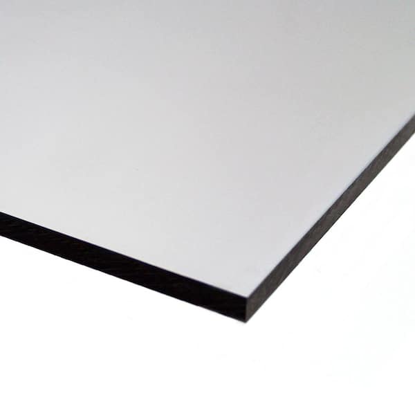 PROFESSIONAL PLASTICS 24 in. x 48 in. x .220 in. Clear Polycarbonate Film-Masked Sheet