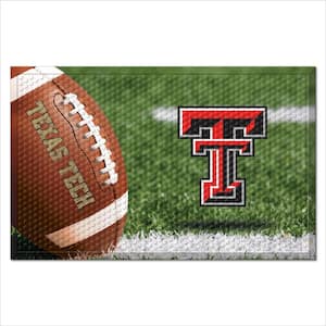 Texas Tech University Football Heavy Duty Rubber Outdoor Scraprer Door Mat