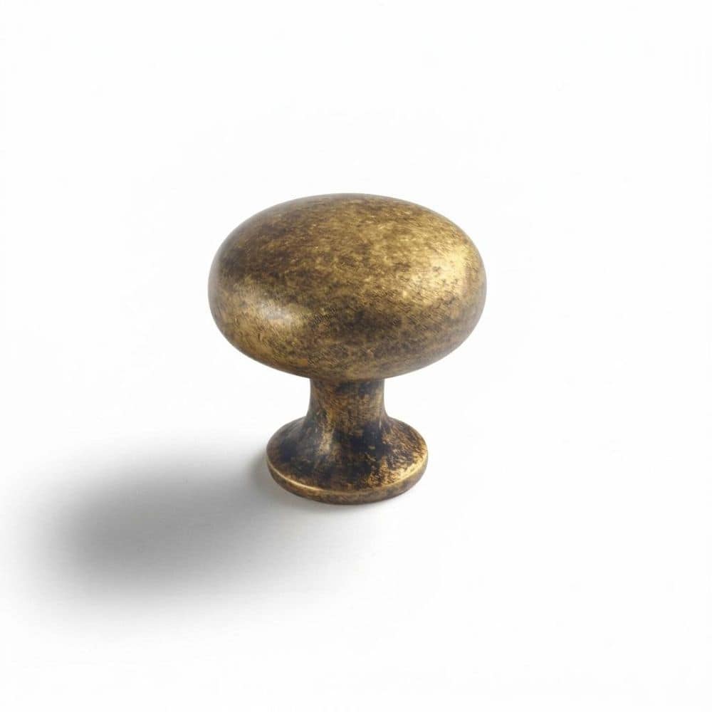 6 Pack 1.18 in. Antique Brass Zinc Alloy Cabinet Knob Distressed Finish Retro Style Round Single Hole Cabinet Pull price history on PriceWatchPro