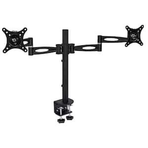 Full Motion Dual Computer Monitor Desk Mount for Screens up to 27 in.