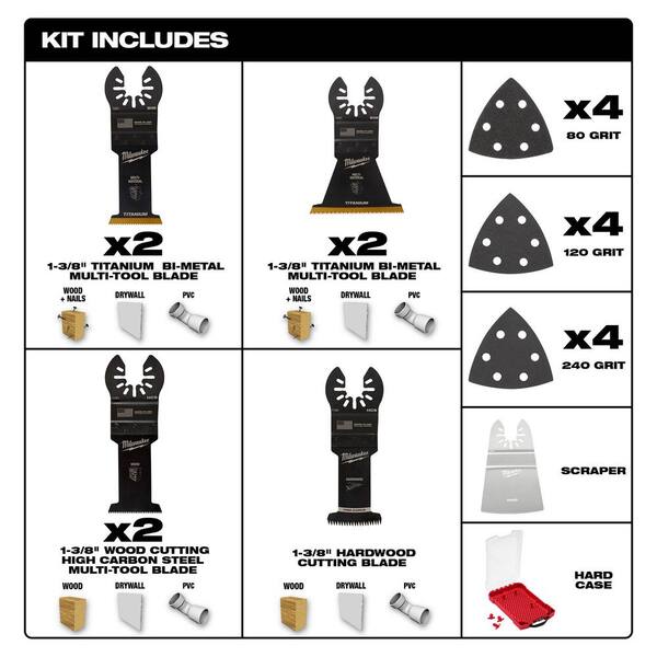 Oscillating Multi-Tool Blade Kit 