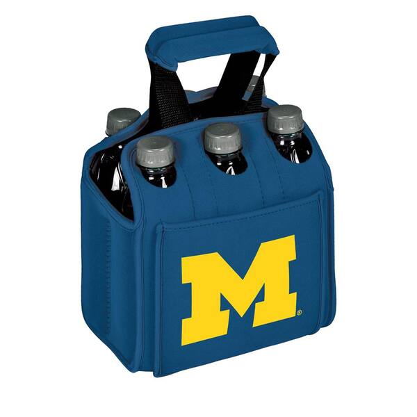 Picnic Time University of Michigan Wolverines 6-Bottles Blue Beverage Carrier