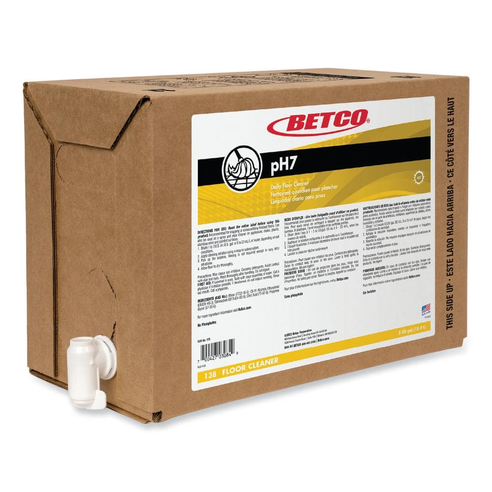 5 Gal. Lemon Scent pH7 Floor Cleaner, Bag-in-Box (4-Pack) price history on PriceWatchPro