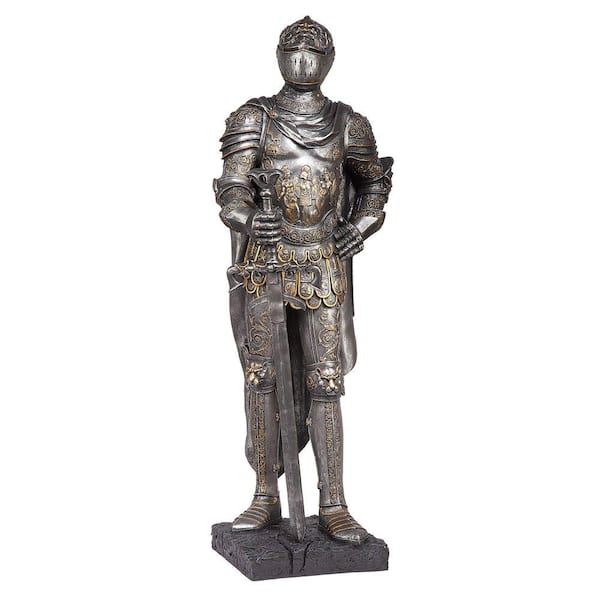 Design Toscano 39.5 in. H The King's Guard Sculptural Half Scale Knight  Replica CL4256 - The Home Depot