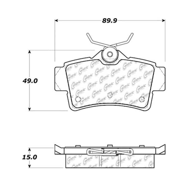 Centric Parts Disc Brake Pad Set 1995 Ford Mustang