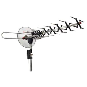 Digital Outdoor TV Antenna UHF VHF FM Signal Reception HDTV 360° Rotation Focusing Antenna