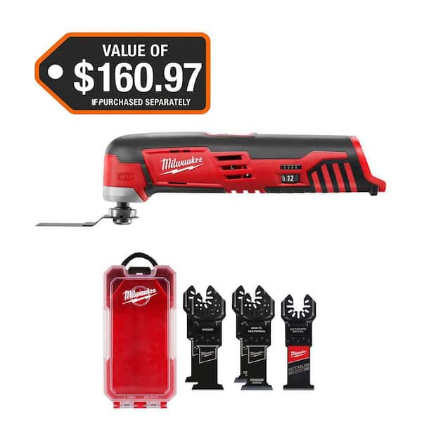M12 12V Lithium-Ion Cordless Oscillating Multi-Tool & Multi-Tool Oscillating Blade Kit (5-Piece)