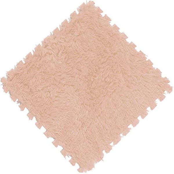 16 Pcs Foam Floor Mat Square Interlocking Carpet Tiles Play Mat Soft  Climbing Area Rugs, 12 x 12 x 0.4 Inch CAMEL PFM118CA16P - The Home Depot