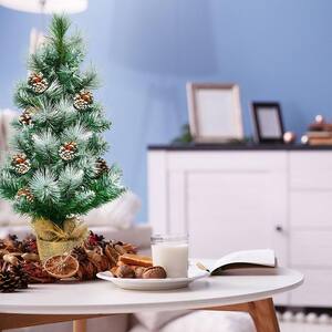 Christmas Holiday 24" H Miniature Pine Tree with Round Base 