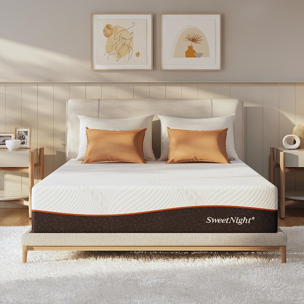 Sweetnight Cooling Full Size Medium Memory Foam 14 in. Mattress, Both Sides Available