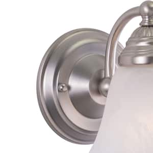 Standford 5.25 in. W 1-Light Brushed Nickel Bathroom Wall Vanity Light Fixture