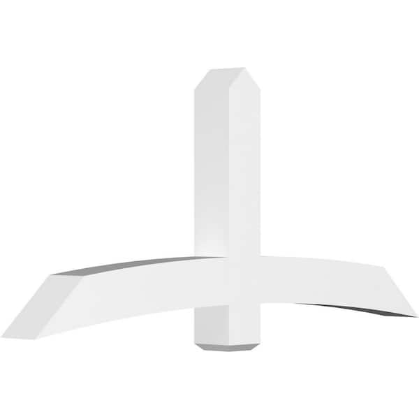 Ekena Millwork Bellingham 72 in. W x 33 in. H x 6 in. D Signature Polyurethane Bracket