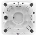 7-Person 45-Jet Premium Acrylic Bench Standard Hot Tub with Bluetooth Sound System and LED Waterfall