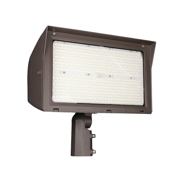Adjustable Beam Flood 210-Watt Equivalent 27720 Lumen 55/75/90° Bronze Integrated LED Flood Light 1-Pack