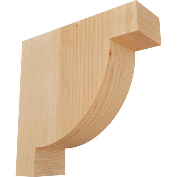 Ekena Millwork 3-1/2 in. x 12 in. x 12 in. Douglas Fir Alpine Smooth Corbel