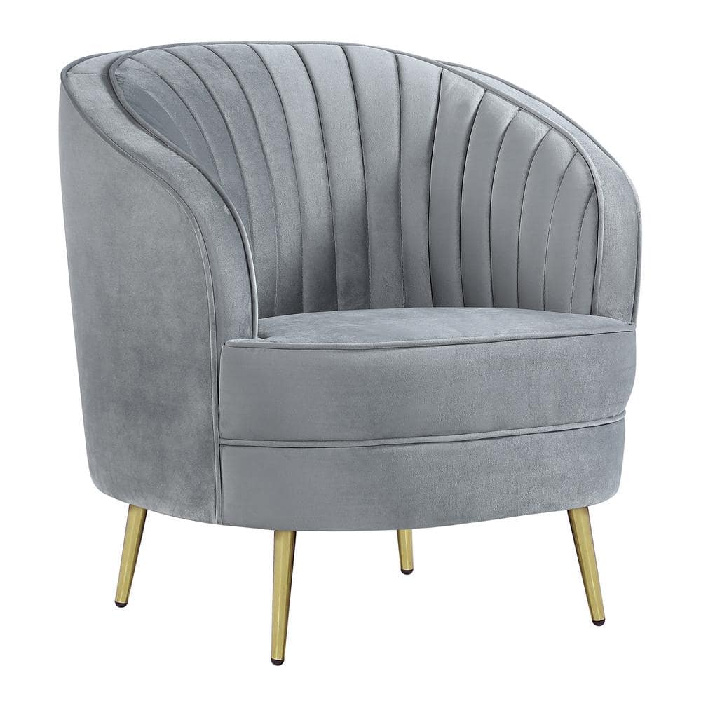 Coaster Sophia Accent Chair, Grey Velvet