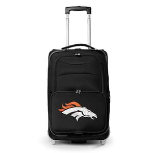 NFL Denver Broncos 21 in. Black Carry-On Rolling Softside Suitcase