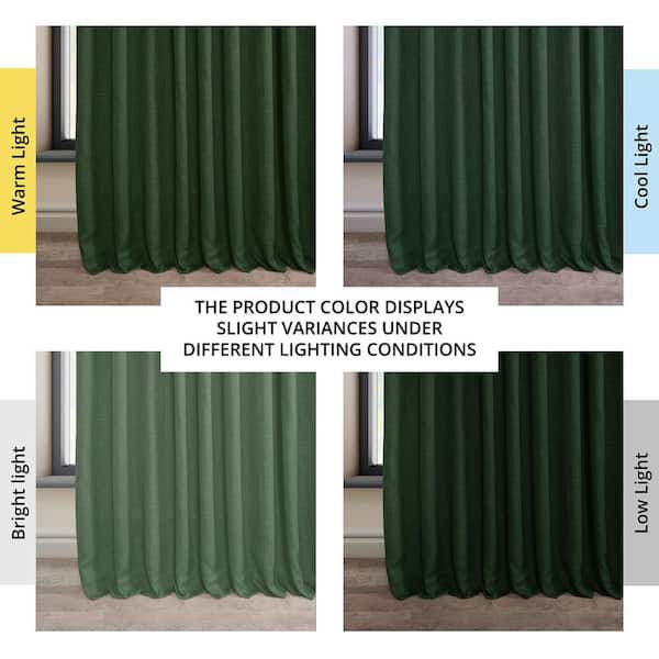 Exclusive Fabrics & Furnishings Key Green Faux Linen Extra Wide