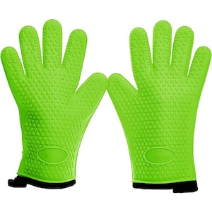 Silicone Smoker Oven Gloves-Extreme Heat Resistant BBQ Gloves
