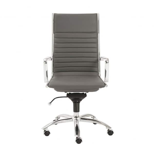 HomeRoots Amelia Gray High Back Office/Desk Chair