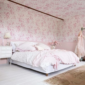 Rachel Ashwell Romantic Rose Pink Wallpaper