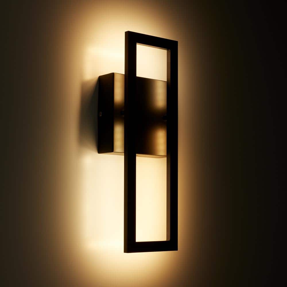 Oil Rubbed Bronze Outdoor LED Wall Sconce with Clear Glass