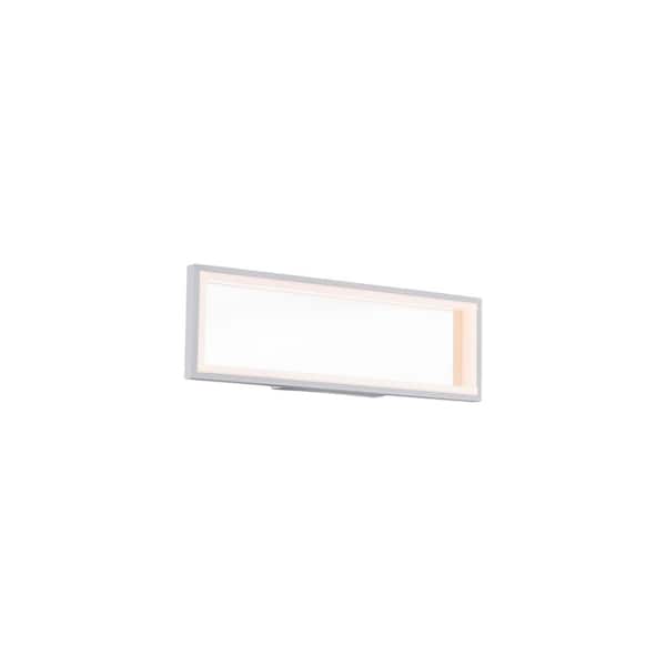 Mirror 18 in. Titanium 1 Light Integrated LED Vanity Light Bar and Wall Sconce, 3000K