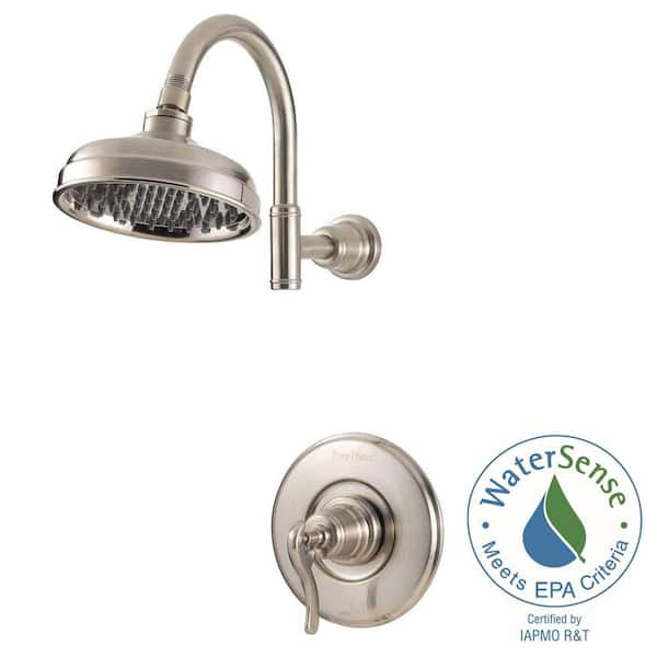 Pfister Ashfield Single Handle Shower Faucet Trim Kit in Brushed Nickel (Valve Not Included)