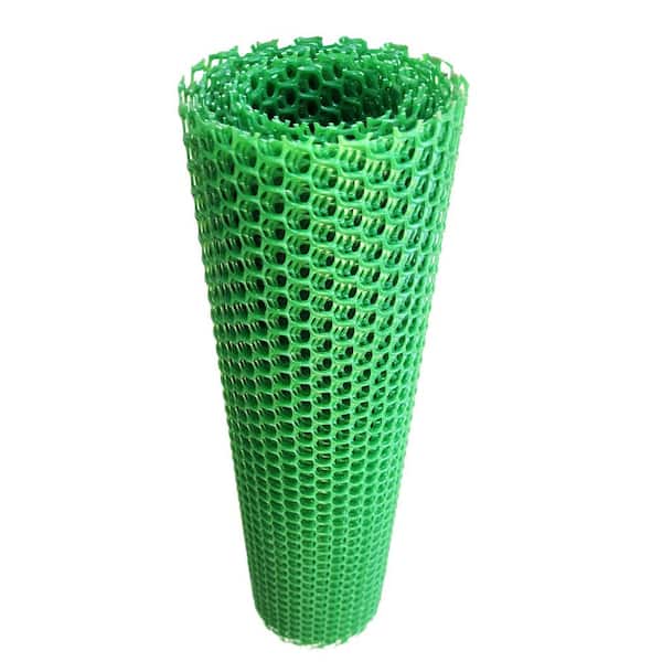 15.7 in. x 10 ft. Plastic Chicken Wire Fence Mesh, Hexagonal Fencing Poultry Netting for Coop Farm Garden Green