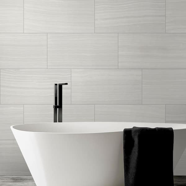 Trinity Ivory 12 in. x 24 in. Matte Porcelain Stone Look Floor and Wall Tile (336 sq. ft./Pallet)
