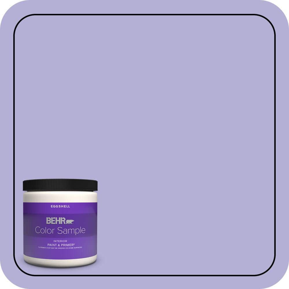 8 oz. #630B-4 Freesia Purple Eggshell Enamel Interior Paint & Primer Color Sample price history on PriceWatchPro