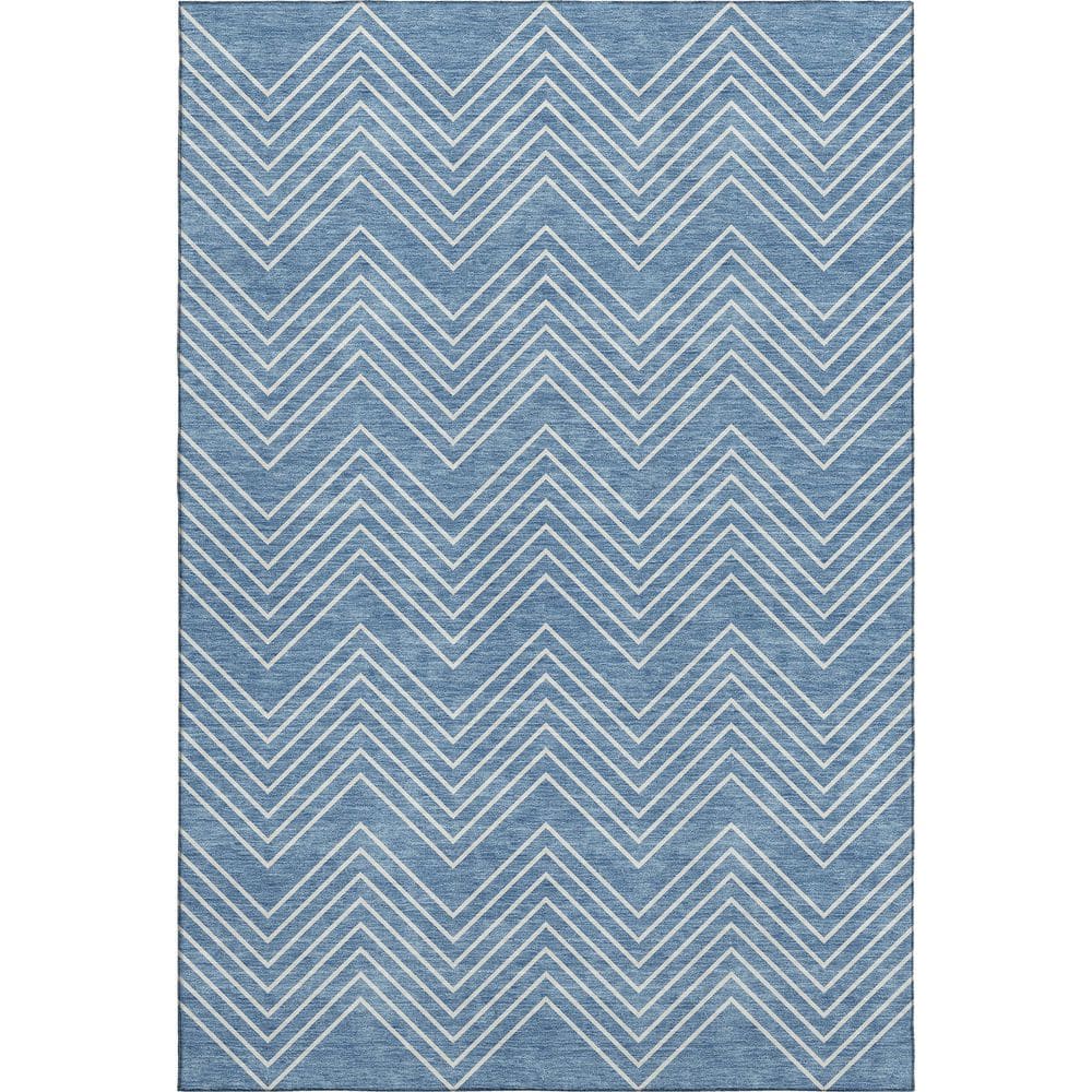 Mayfield Premium Machine Washable Abstract AMF2390 Blue 8 ft. x 10 ft. Area Rug price history on PriceWatchPro
