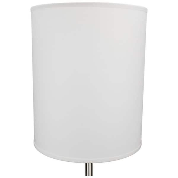Height Linen White Drum Lamp Shade 14, Home Depot Lamp Shades White