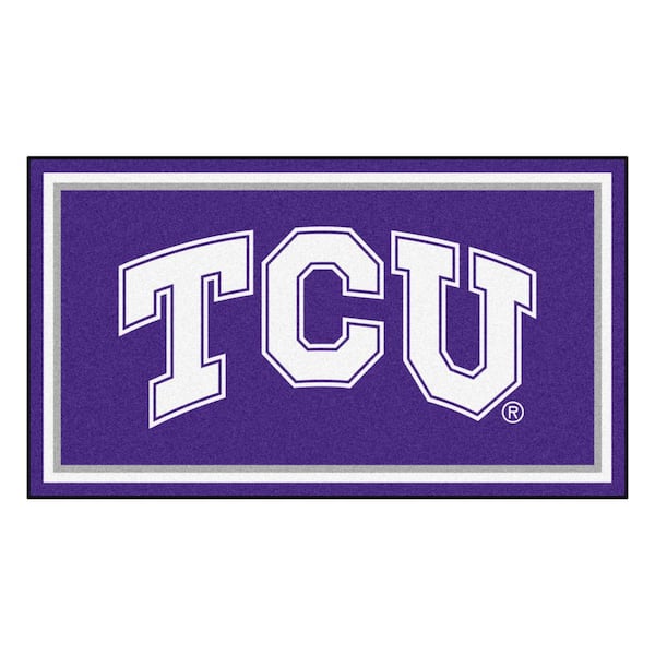 NCAA Texas Christian University 3 ft. x 5 ft. Ultra Plush Area Rug