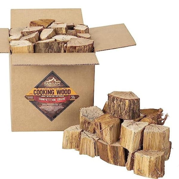 Smoak Firewood Pecan Wood Chunks (25-30 lbs.) USDA Certified for Smoking, Grilling or Barbequing (Competition Grade)