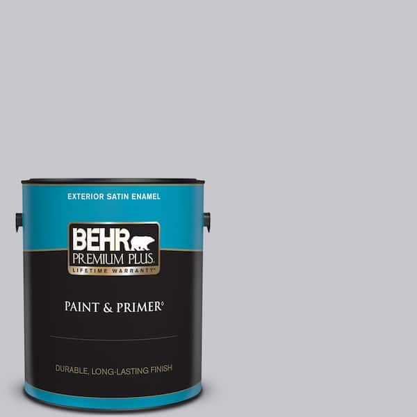BEHR PREMIUM PLUS 1 gal. #N550-2 Centre Stage Satin Enamel Exterior Paint & Primer
