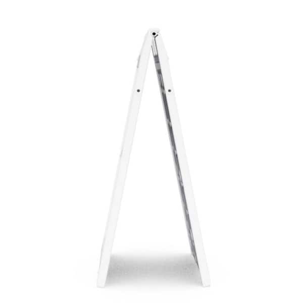 PLASTICADE Minicade 12 in. W x 24 in. H White Plastic Portable