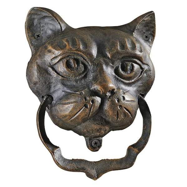 Design Toscano Black Cat Authentic Foundry Iron Novelty Door Knocker