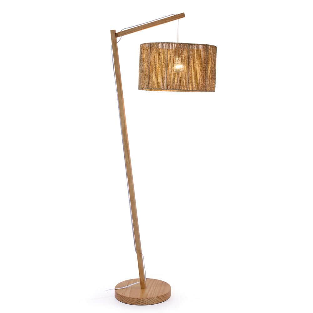 品良く着こなすため bessten Pangea 65 in. Pine wood Modern 1-Light Floor Lamp フロアスタンド