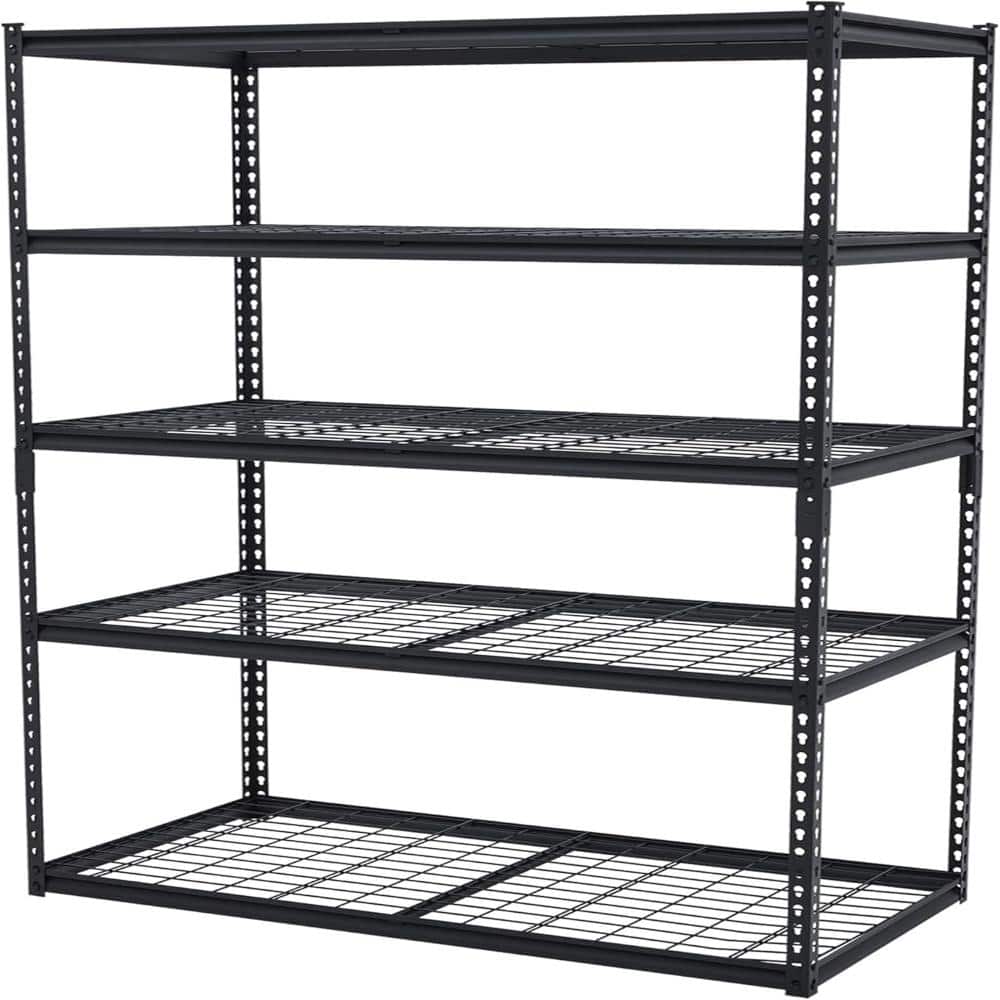 48x24x72 in 5-Tier Garage Shelving, 2500 lbs Cap, Adjustable Metal Rack for Workshop/Basement price history on PriceWatchPro