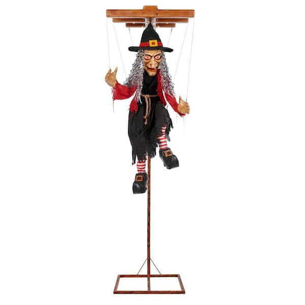 Home Accents Holiday 6 ft Witch LED Halloween Animatronic cheapest