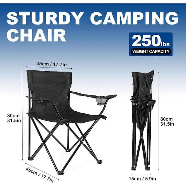 ITOPFOX Navy Blue Alloy Steel Frame Lightweight Portable Folding