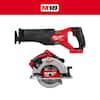 Milwaukee M18 FUEL GEN-2 18V Lithium-Ion Brushless Cordless SAWZALL Reciprocating Saw and 7-1/4 in Circular Saw (2-Tool) 2821-20-2631-20