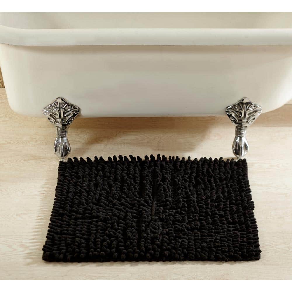 Better Trends Loopy Chenille Bath Rug 24-in x 24-in White Cotton Bath Rug  in the Bathroom Rugs & Mats department at