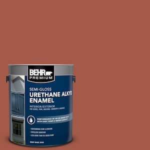1 gal. #PPU2-15 Cajun Red Urethane Alkyd Semi-Gloss Enamel Interior/Exterior Paint