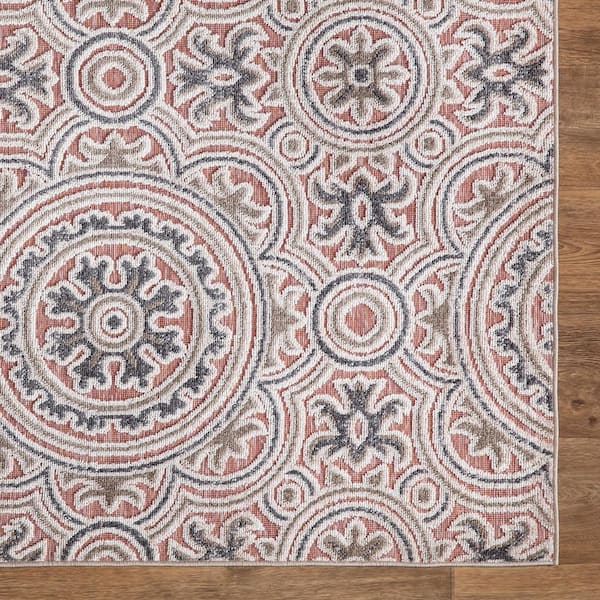 French Grey Indoor/Outdoor Scatter Rug, 2'x3' – C321 Vintiques