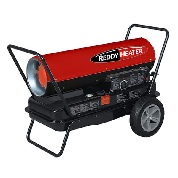 135,000 BTU Red Indoor/Outdoor Kerosene/Multi-Fuel Forced-Air Space Heater with Thermostat and Flat-Free Wheels RFA135C